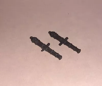 Vintage Wood Ship Model Fittings Parts 2 Black 40mm Cannon Barrels • $6