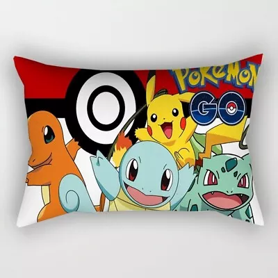 Pokemon Cushion Cover Plush Toys Pikachu Go Pikachu Pillow Case Cartoon • $26