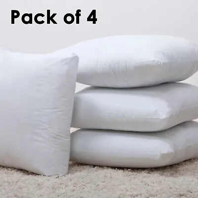 £9.86 • Buy  Pack Of 4 Extra Deep Filed All Sizes Cushion Pads Inserts Fillers Scatters