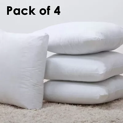 £9.86 • Buy  Pack Of 4 Extra Deep Filed All Sizes Cushion Pads Inserts Fillers Scatters