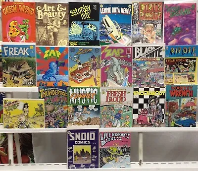 Vintage Underground Comic Book Lot Of 20 Issues - Zap Freak Brothers Cheech • $249.99
