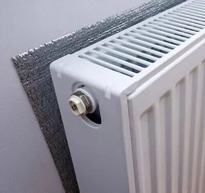 Radiator Heat Reflective Insulating Foil Energy Saving 8.4m Long - Free P&p • £17.09