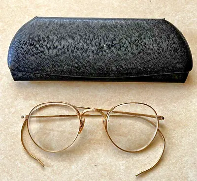 Vintage Bausch & Lomb HIBO Eyeglasses 1/10 12KGF With Case • $38.95