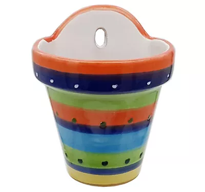 £13.99 • Buy Spanish Terracotta Wall Planter 17 Cm X 14 Cm Spanish Handmade Ceramic Pottery