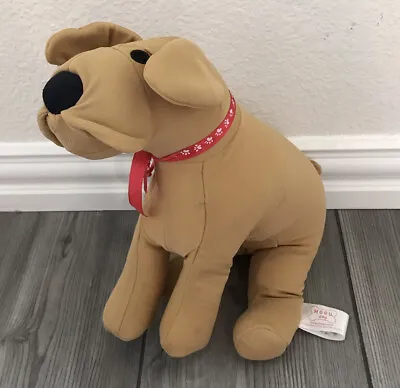 Rare HTF MOGU DOG Brown 12” Puppy Lovey MICROBEAD PLUSH (writing On Tush Tag) • $59.99