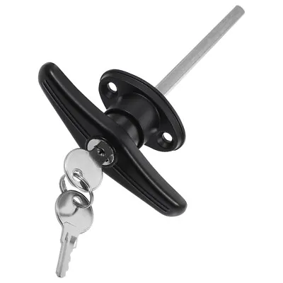 £12.16 • Buy Barn Door Handle Garage Door Handle With Lock Locking T-handle With Keys G