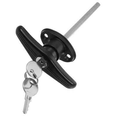 Barn Door Handle Garage Door Handle With Lock Locking T-handle With Keys G • £13.49