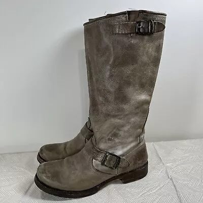 Vtg Frye Veronica Slouch Distressed Tall Riding Boots Women's Size 8B NO INSOLES • $64.95