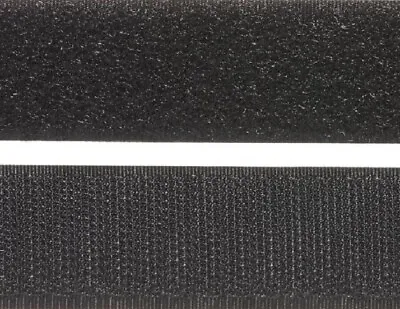 VELCRO® Sew On - Hook & Loop Tape - 1mt X 50mm - Black - Genuine Brand • $14.95