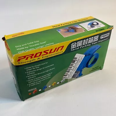 Prosun Hand Held Metal Packing 2 Inch Tape Dispenser Tape Gun Blue PS8050 • £14.99