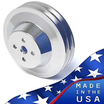  Ford FE Engine Water Pump Pulley 390 427 428 Billet Aluminum 2 Groove V-Belt • $76