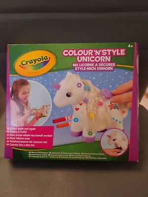 Crayola Colour N Style Unicorn Craft Kit With Washable Felt Tip Colouring Pens • £9.99