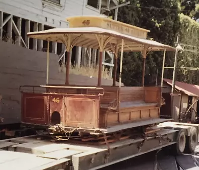 1968 Market Street Railway Railroad #46 San Francisco Trolley Photo Restoration • $14.99