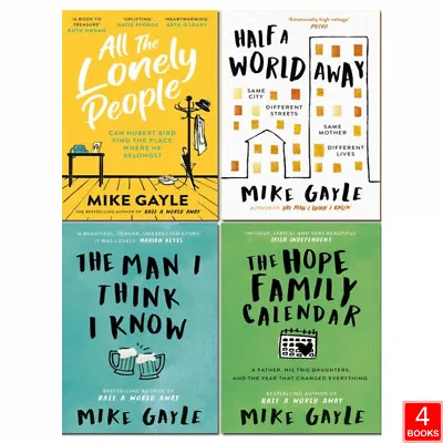 £22.99 • Buy Mike Gayle 4 Books Collection Set Half A World,Man I Think,Hope Family NEW