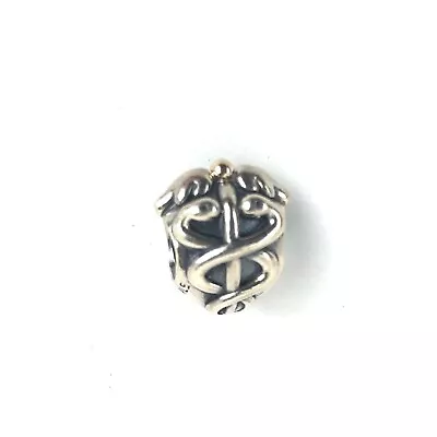 Pandora 925 Sterling Silver Caduceus Charm ALE Imprint Medical Doctor Nurse • $16