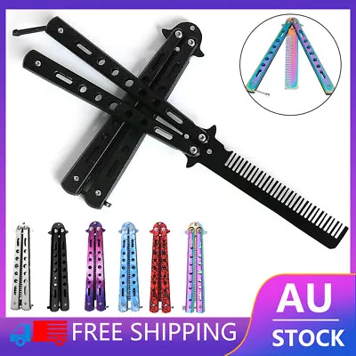 Butterfly Knife Comb CSGO 3D Color Metal Folding Practice Trainer Training Tools • $6.58