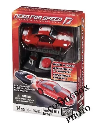 MEGA BLOKS NEED For SPEED Series - Porsche 911 Racing Car With Launcher Key • $15.88