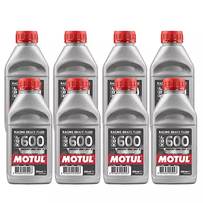 Motul RBF 600 Factory Line 100% Synthetic Racing Brake Fluid 500ml 100949 8 Pack • $119.99