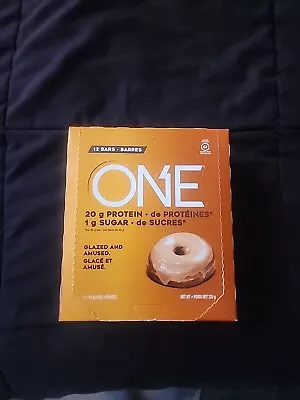 ONE Maple Glazed Donut Protein Bars - 12 Bars NIB Exp 09/24 Make Offer • $19.95