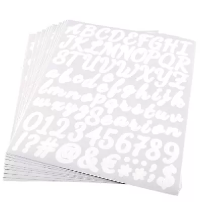 10PCS Handwriting Alphabet Number Stickers Self Adhesive Vinyl Letter Sticker... • $17.36