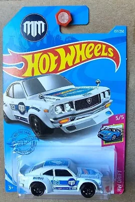 Hot Wheels 2021 - MAZDA RX3 [WHITE] VHTF NEAR MINT CARD GOOD COMBINED POST  • $14.95