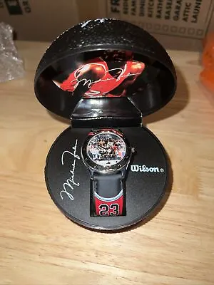 Michael Jordan Watch By Avon 1997 In Original Basketball Case Wilson • $34.99