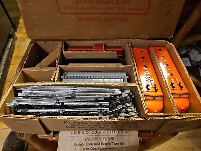 Louis Marx & Co. Diesel Type Electrical Train Set With Two 36  Straight Sections • $150