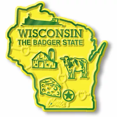 Wisconsin Small State Magnet By Classic Magnets 1.9  X 2  • $5.99