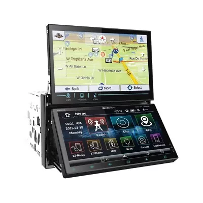 Soundstream VRN-DD7HB Dual Screen Double Din Car Stereo 7 In Touch DVD USB BT • $289.99