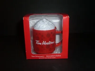 $24.94 • Buy Tim Horton's 2021 Tree Ornament Hot Chocolate, Coffee Mug NEW In Box