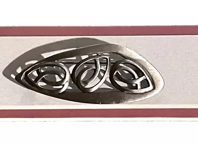 Vintage Kelly Waters Celtic Design Pewter Pin Brooch Pendant • $14.95