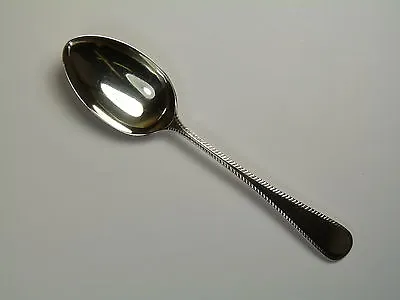 Solid SILVER Cutlery - OLD ENGLISH FEATHER EDGE - Dessert Spoon / Spoons - 7  • £67.99