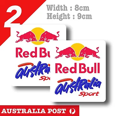 Red Bull Sport Australia White Back  Helmet Sticker  • $6.85