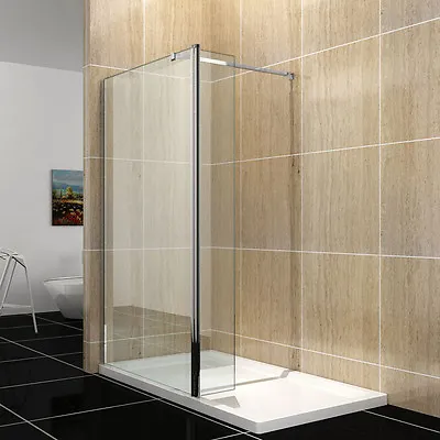 Walk In Shower Enclosure Glass Screen Wet Room Flipper Panel 8mm EASYCLEAN Glass • £119.99