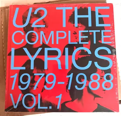 U2 The Complete Lyrics 1979 - 1988 Vol 1 Book NEW Collectors SEALED Ships NOW! • $34.99