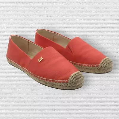 Michael Michael Kors Womens Coral 0.5 Platform Slip On Espadrille Shoes • $85