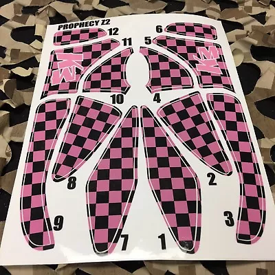 NEW KM Paintball Prophecy Loader Hopper Wrap - KM Checkers Pink • $16.95