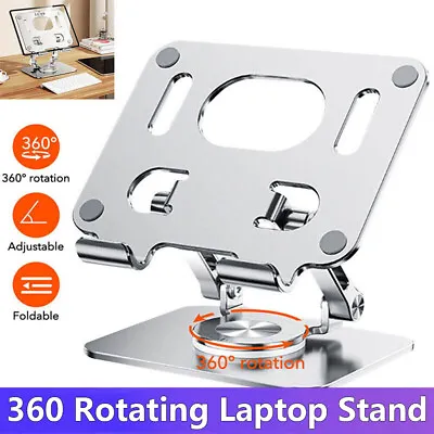 Laptop Stand 360 Rotating Ergonimic Adjustable Foldable Laptop Riser For Desk • $22.99