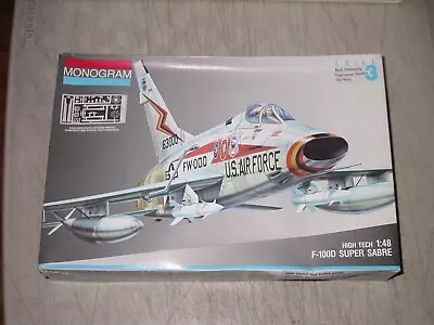 Monogram 1:48 Scale F-100D Super Sabre Military Jet Aircraft  High Tech Kit 5471 • $29.99