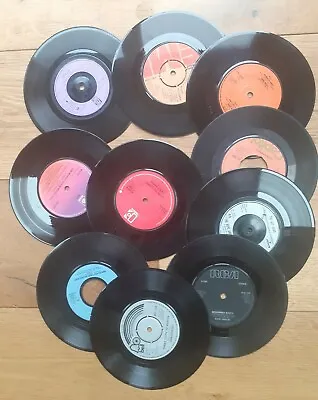 £5.25 • Buy Job Lot Of 10 X 7 Inch Single Vinyl Records For Craft, Upcycling Projects Etc