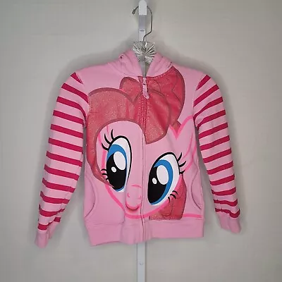 My Little Pony Pinkie Pie Hooded Zipped Sweatshirt Size S (7/8) Youth • £8.83