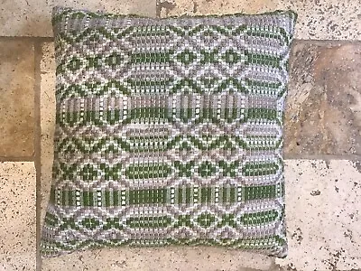 Rare Vintage RETRO Design Tapestry Needlepoint Cushion Country House. • £35