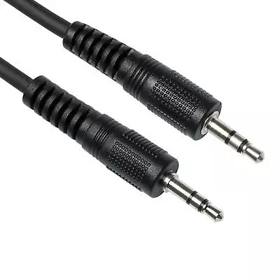 Headphone Aux Cable Audio Lead 3.5mm Jack To Jack Stereo PC Car Male 0.3m To 0.6 • £3.89