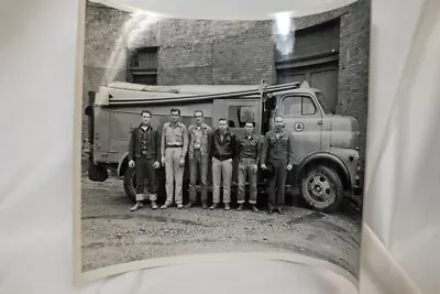 Vtg 1940s 1950s Bell System Telephone McKinney Texas Photo Dodge Truck Workers • $12