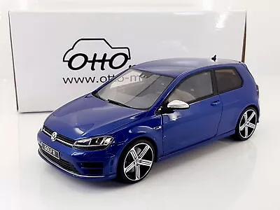 OTTO 1:18 Scale Volkswagen VW Golf 7 R (VII R) 2014 Blue / OT333 / Ottomobile • $195