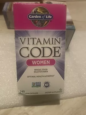 Garden Of Life Vitamin Code Women 240 Capsules Wholefood Multivitamin Vegan • $35