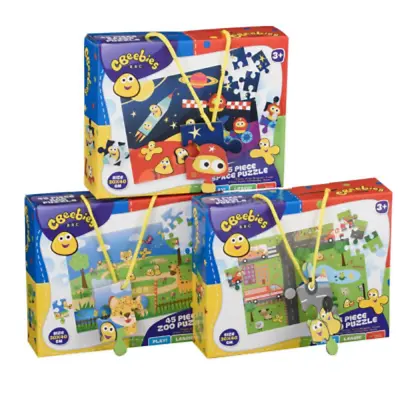 Cbeebies 45 Piece Jigsaw Puzzle 3 Design - 35-0076/19 Children Toy Play Game • £5.22