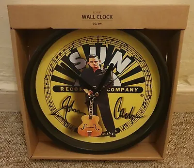 £24.99 • Buy Johnny Cash Self Designed & Handmade  Sun Records Ltd Edition Wall Clock.