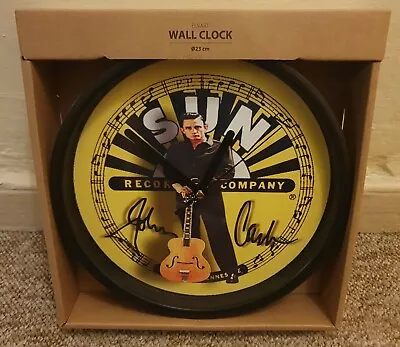 £24.99 • Buy Johnny Cash Self Designed & Handmade  Sun Records Ltd Edition Wall Clock.