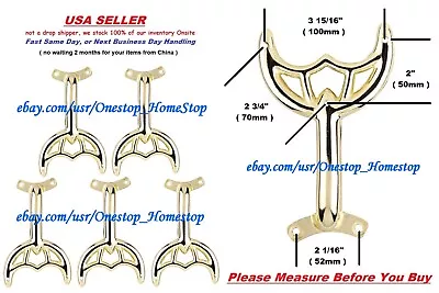 5 - 52  Polished Brass Ceiling Fan Blade Arms Replacement Brackets  Brand NEW • $24.97